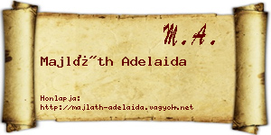 Majláth Adelaida névjegykártya